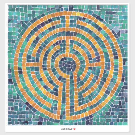 LABYRINTH II 14x14 Vinyl Sticker (Blatt)