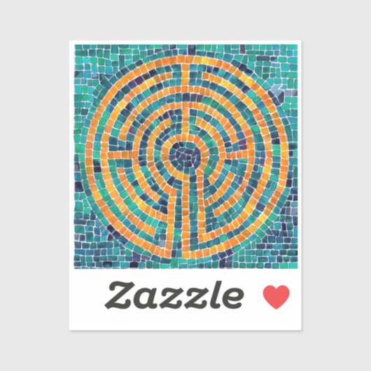 LABYRINTH II 2x2 Vinyl Sticker (Blatt)