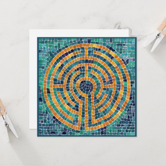 LABYRINTH II 5,25" Square Flat Card Karte (Vorderseite/Rückseite Beispiel)