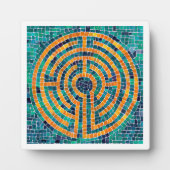 LABYRINTH II 5,25 Square Plaque - White Fotoplatte (Vorderseite)