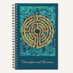LABYRINTH II 5.5x8.5 SpiralNotebook Notizblock