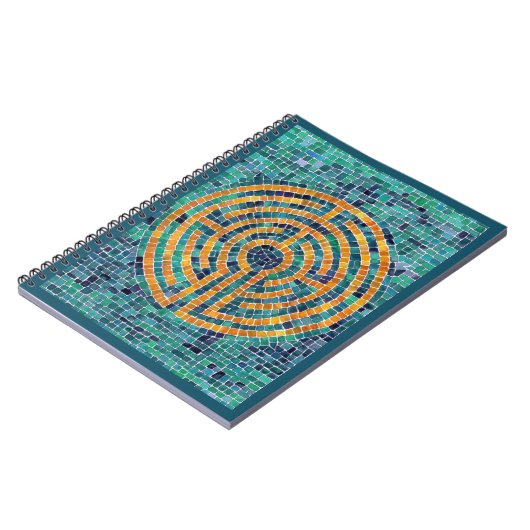 LABYRINTH II 6.5x8.75 Spiral-Notebook Notizblock (Linke Seite)