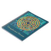 LABYRINTH II 6.5x8.75 SpiralNotebook + Text Notizblock (Linke Seite)