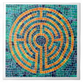 LABYRINTH II 6x6 Keramik Tile - weiß Fliese (Vorderseite)