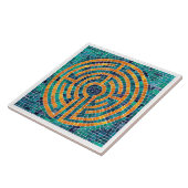 LABYRINTH II 6x6 Keramik Tile - weiß Fliese (Seite)