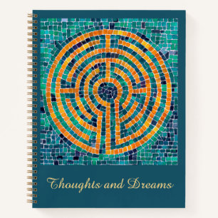 LABYRINTH II 8.5x11 SpiralNotebook + Text Notizblock