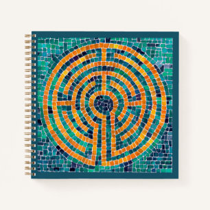 LABYRINTH II 8,5x8,5 Spiralblock Notizblock