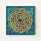 LABYRINTH II 8.5x8.5 SpiralNotebook Notizblock (Rückseite)