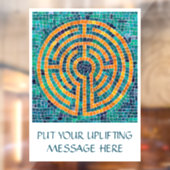 LABYRINTH II 8x11-Fensterklemmung +Text Fensteraufkleber (Blatt 2)