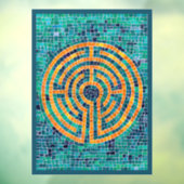LABYRINTH II 8x11 Window Cling - Green Fensteraufkleber (Blatt 3)