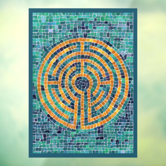 LABYRINTH II 8x11 Window Cling - Green Fensteraufkleber (Blatt 3)