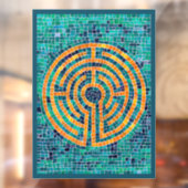 LABYRINTH II 8x11 Window Cling - Green Fensteraufkleber (Blatt 2)