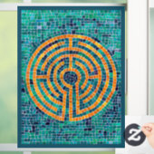 LABYRINTH II 8x11 Window Cling - Green Fensteraufkleber (Zuhause)