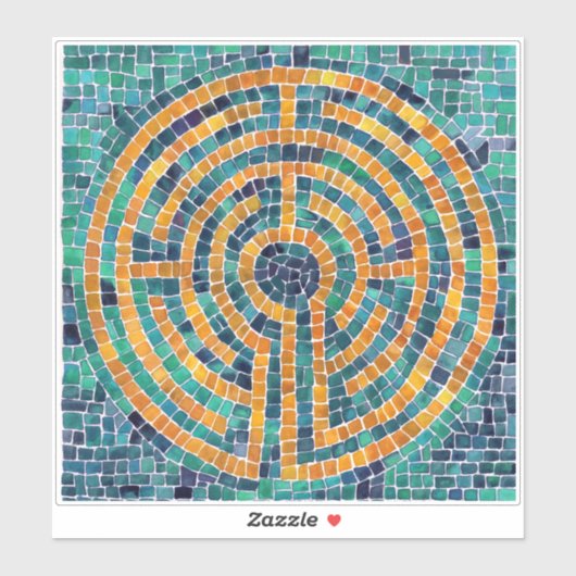 LABYRINTH II 8x8 Vinyl Sticker (Blatt)