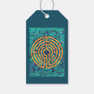 LABYRINTH II Geschenkanhänger - Grün