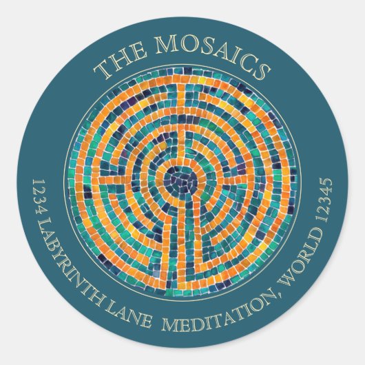 LABYRINTH II Große grüne Umschlag Aufkleber (Vorderseite)