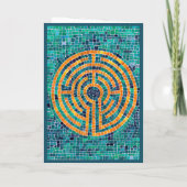 LABYRINTH II Grußkarte / Grün Karte (Rückseite)