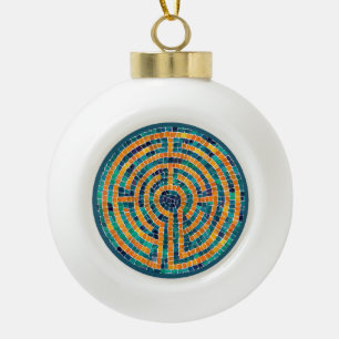 LABYRINTH II Keramik Ball Ornament