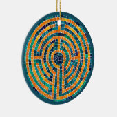 LABYRINTH II Keramik Circle Ornament (Rechts)