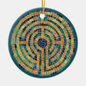 LABYRINTH II Keramik Circle Ornament (Vorne)