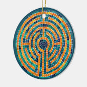 LABYRINTH II Keramik Circle Ornament (Links)