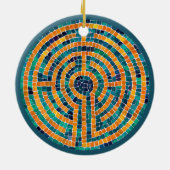 LABYRINTH II Keramik Circle Ornament (Hinten)