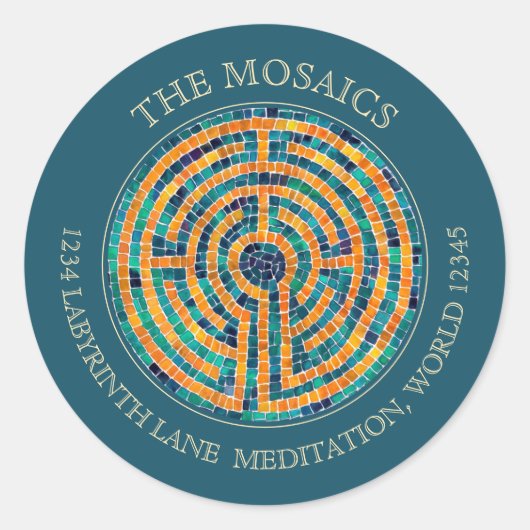 LABYRINTH II Kleine grüne Umschlag Aufkleber (Vorderseite)