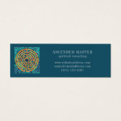 LABYRINTH II Mini-Visitenkarte - Grün (Vorderseite)