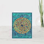 LABYRINTH II Note Card / grün Karte (Rückseite)