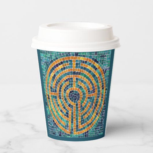 LABYRINTH II Paper Cups - Grünbuch Pappbecher (Vorderseite)