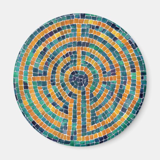 LABYRINTH II Round Magnet (Vorne)