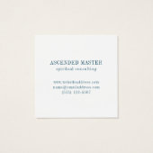 LABYRINTH II Square Business Card (Rückseite)