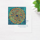 LABYRINTH II Square Business Card (Schreibtisch)