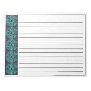 LABYRINTH III 11x8.5 Notepad + Linien Notizblock