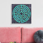 LABYRINTH III 12"x12" Wrapped Canvas (.75" Deep) Leinwanddruck (Insitu (Wohnzimmer))