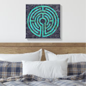 LABYRINTH III 12"x12" Wrapped Canvas (.75" Deep) Leinwanddruck (Insitu (Schlafzimmer))