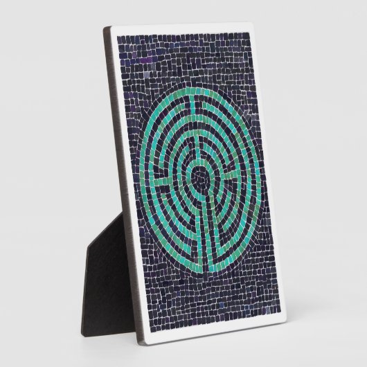 LABYRINTH III 12x18 Plaque with Easel - White Fotoplatte (Seite)