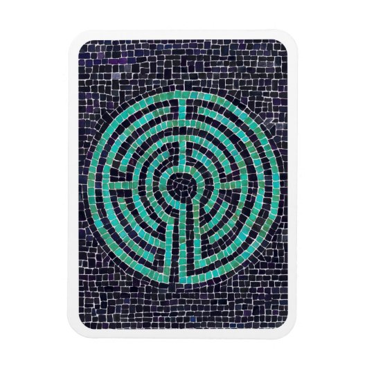 LABYRINTH III 3x4 Flexible Magnet - Weiß (Vertikal)