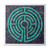 LABYRINTH III 4.25x4.25 Keramik Tile - weiß Fliese (Vorderseite)