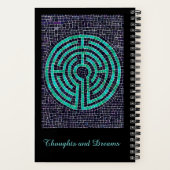 LABYRINTH III 5.5x8.5 SpiralNotebook Notizblock (Rückseite)