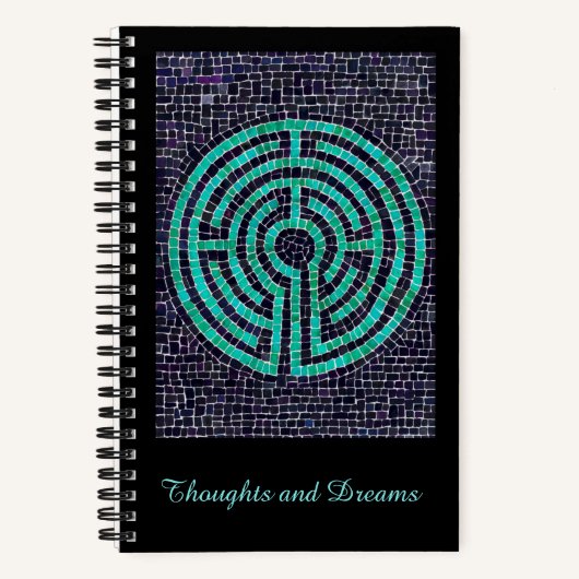 LABYRINTH III 5.5x8.5 SpiralNotebook Notizblock (Vorderseite)