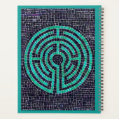 LABYRINTH III 8.5x11 Planer / Türkis (Rückseite)