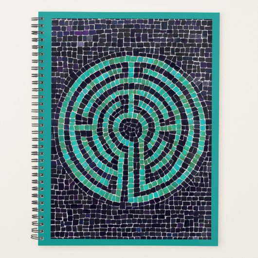 LABYRINTH III 8.5x11 Planer / Türkis (Vorderseite)