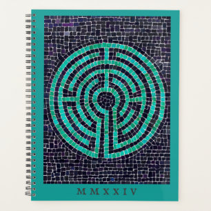 LABYRINTH III 8.5x11 Planner + Text / Türkis Planer