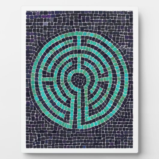 LABYRINTH III 8x10 Plaque mit Easel - Weiß Fotoplatte (Vorderseite)