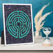 LABYRINTH III 8x10 Plaque mit Easel - Weiß Fotoplatte (Seite)