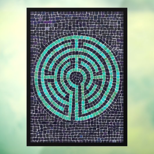 LABYRINTH III 8x11 Window Cling - Schwarz Fensteraufkleber (Blatt 3)