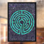 LABYRINTH III 8x11 Window Cling - Schwarz Fensteraufkleber (Blatt 2)
