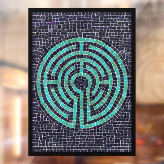 LABYRINTH III 8x11 Window Cling - Schwarz Fensteraufkleber (Blatt 2)