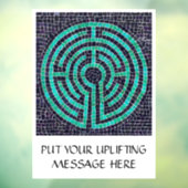 LABYRINTH III 8x11 Window Cling +Text - Schwarz Fensteraufkleber (Blatt 3)